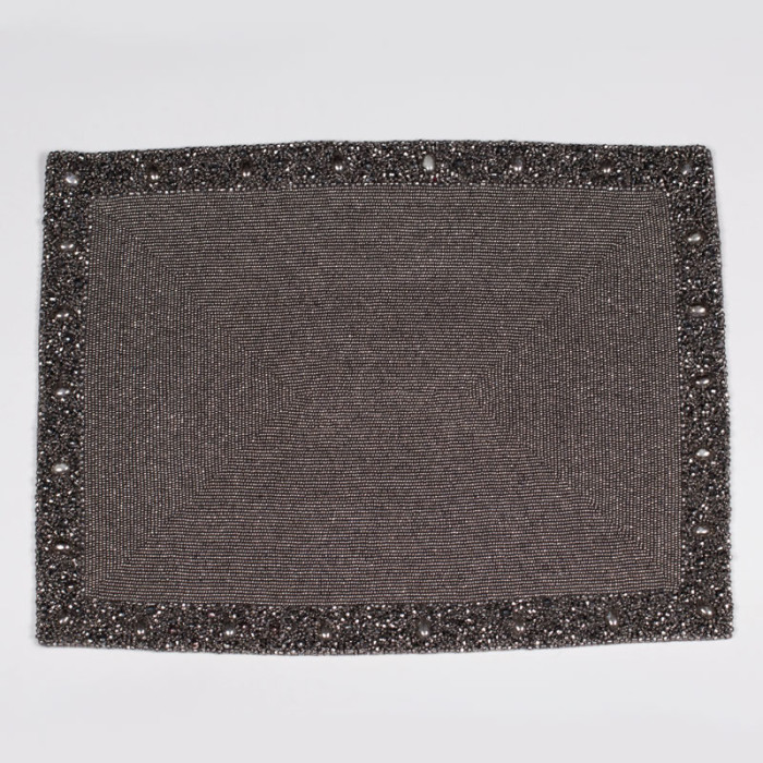 Rectangular Beaded Placemat Nurit K Designs